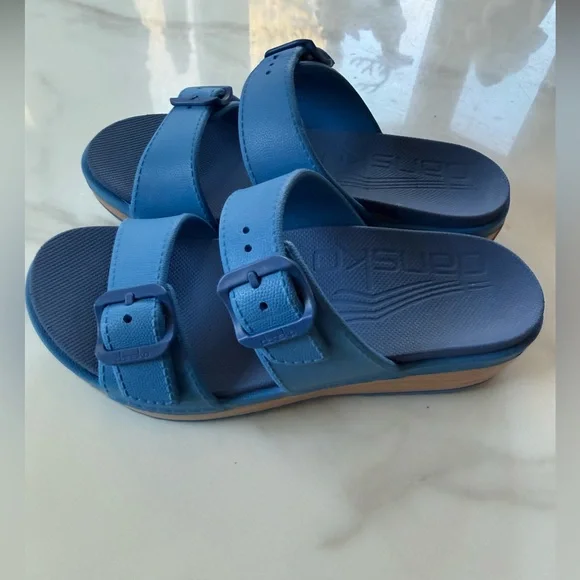Dansko women’s Blue Slide Sandals - Picture 1 of 8